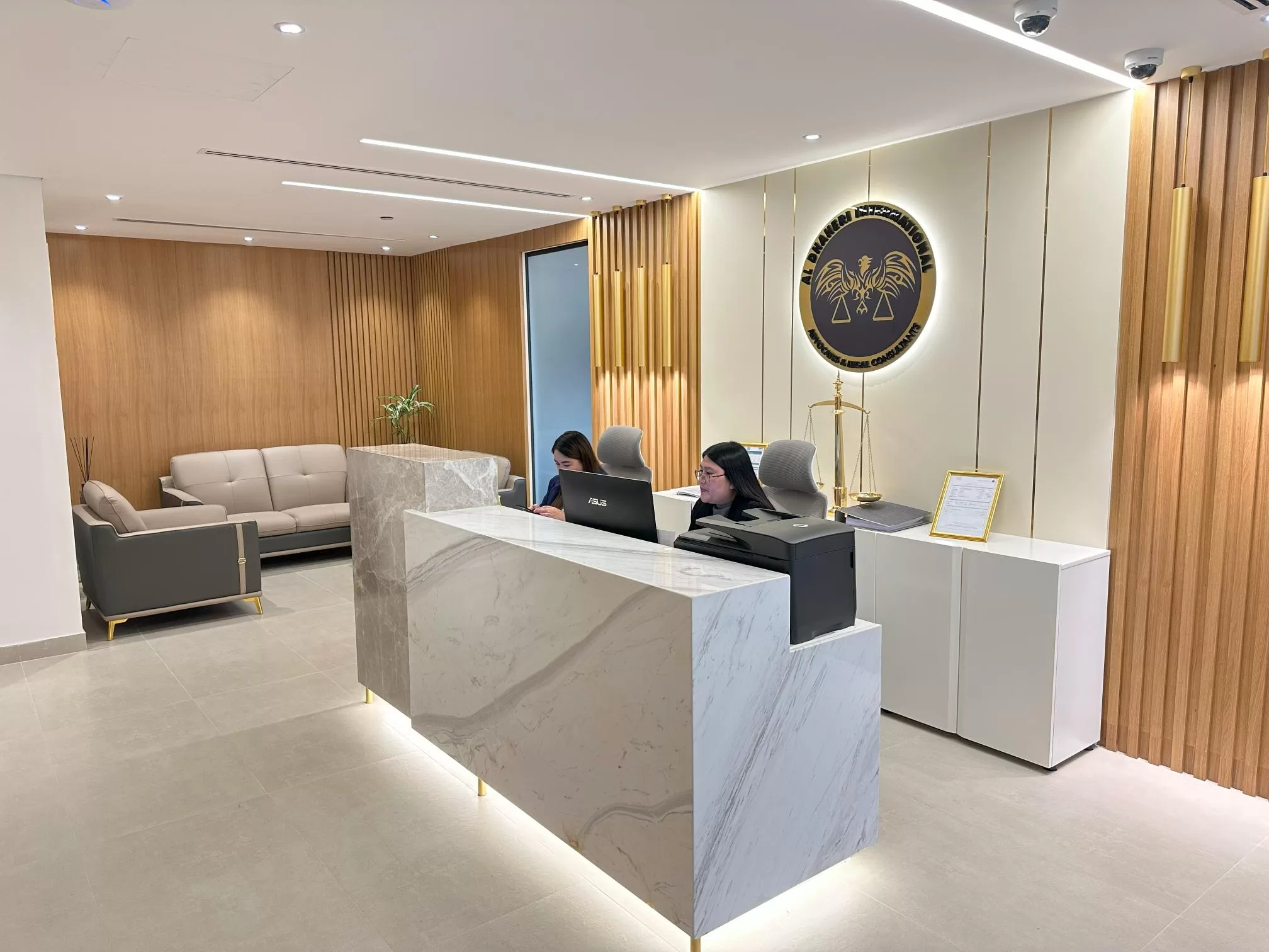 office interior design for reception space | Fix Hub Interiors